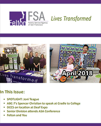 Felton Institute Newsletter - April 2018.