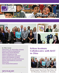 Felton Institute October 2016 Newsletter.