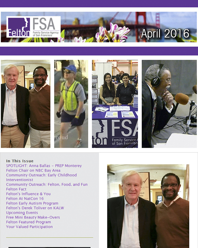 Newsletter for April 2016 section A. 