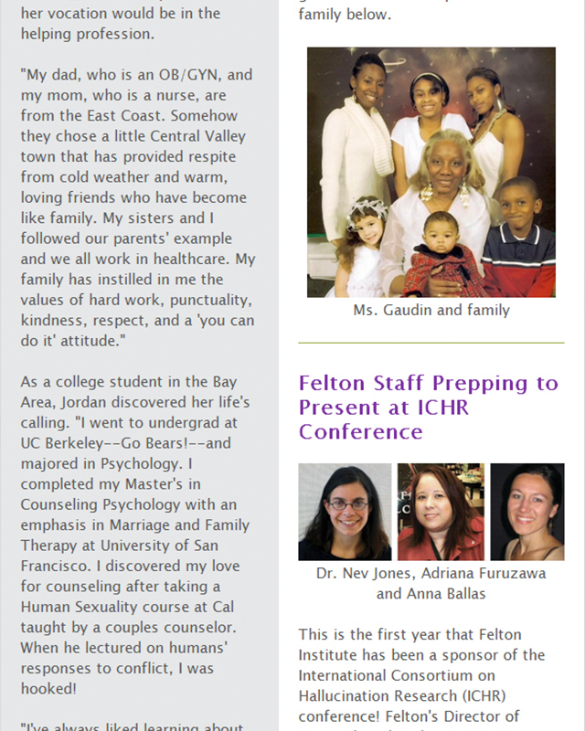 Felton Institute September 2016 Newsletter section 3