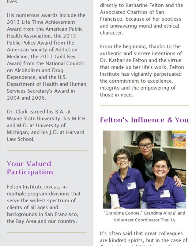 Felton Institute September 2016 Newsletter section 9