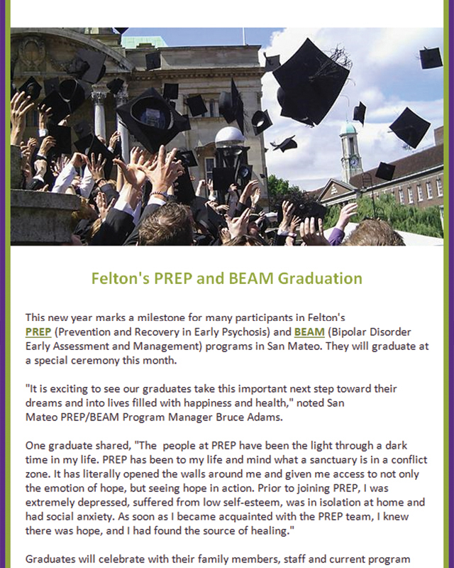 Felton Institute Newsletter - January 2017 - Section 4. 