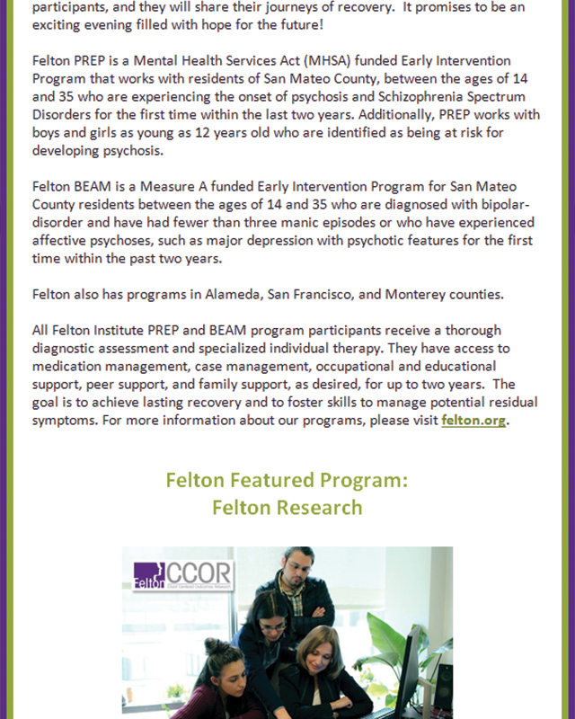 Felton Institute Newsletter - January 2017 - Section 5. 