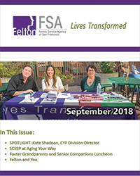 Felton Institute Newsletter - September 2018.