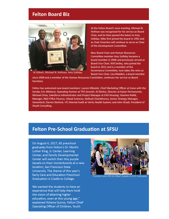 Felton Newsletter for July 2017 - Page 4. 