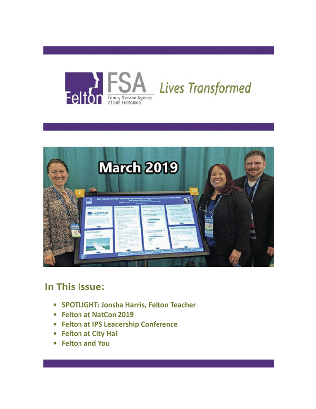 Felton Newsletter for March 2019 - Page 1. 