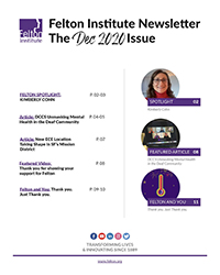 Enjoy Your DEC 2020 Newsletter from Felton Institute-FSA