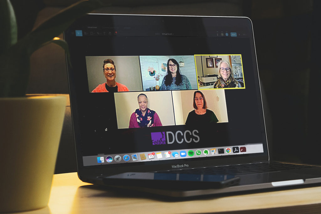 Felton Deaf Community Counseling DCCS Staff Zoom call, Dec 2020
