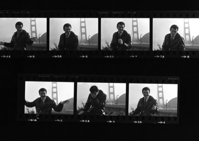 Bernard Mayes Golden Gate Bridge, LOOK Magazine Photoshoot Contact Sheet, Photos courtesy of Douglas Jones